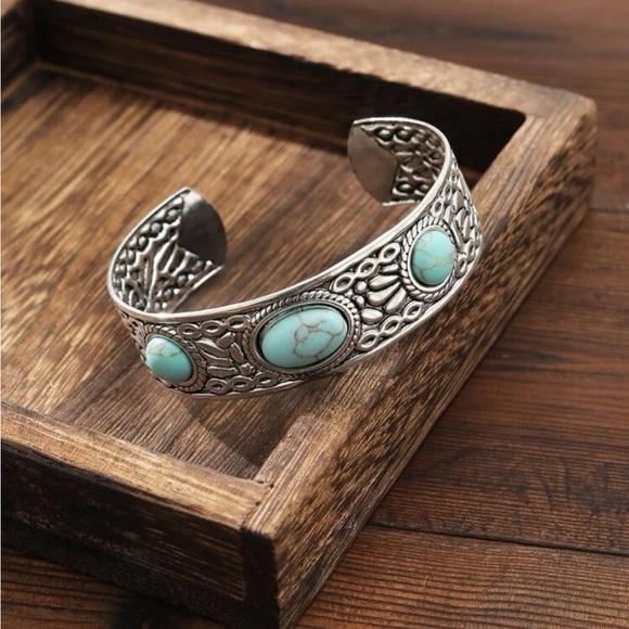 Private Label Jewelry - FREE New turquoise cuff bangle
